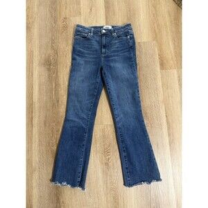 Paige Women's Claudine Jeans Blue, Size 27 Ankle Flare Boho